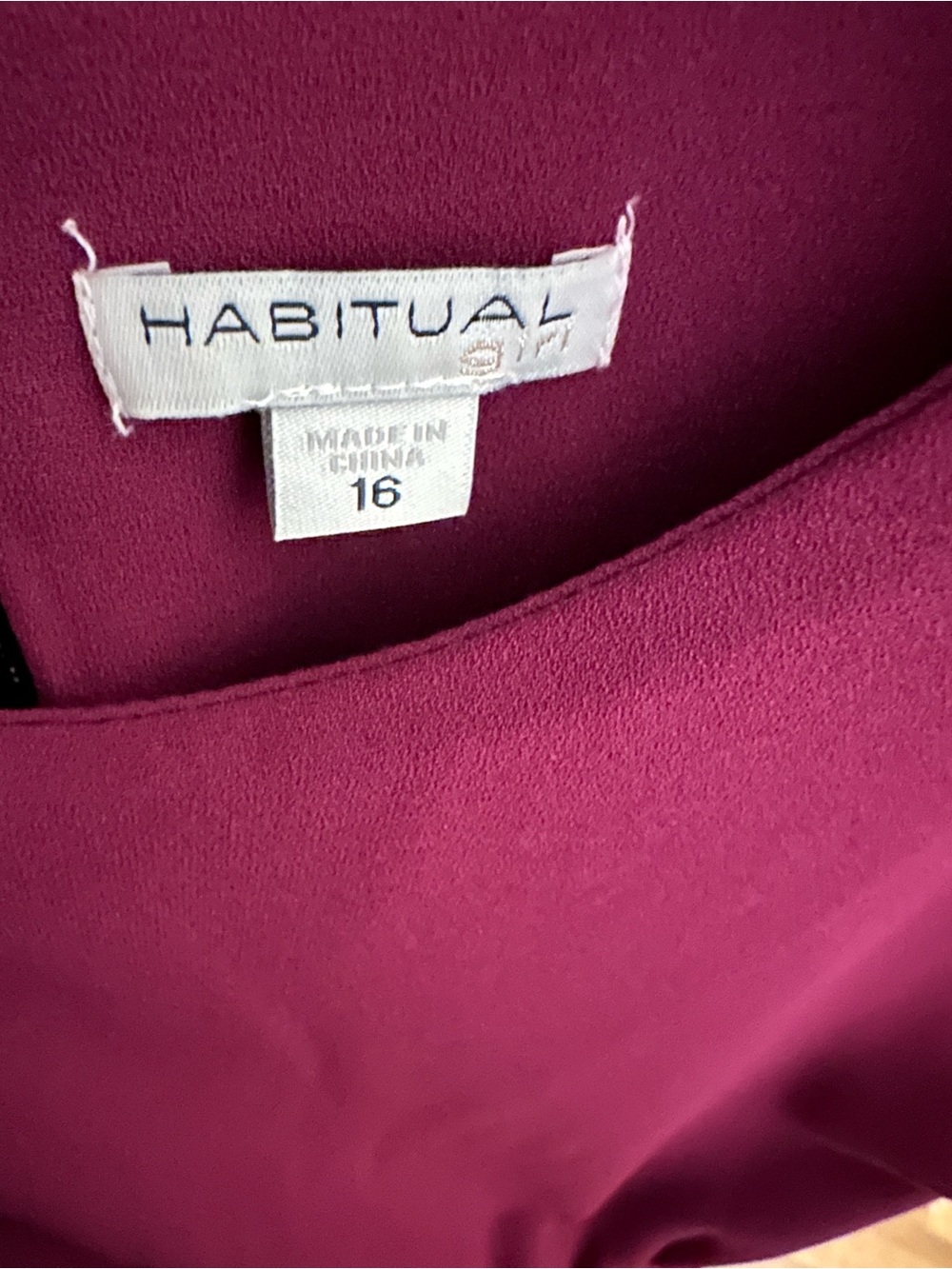 Habitual Burgundy High-Low Ruffle Dress - Picture 3 of 3
